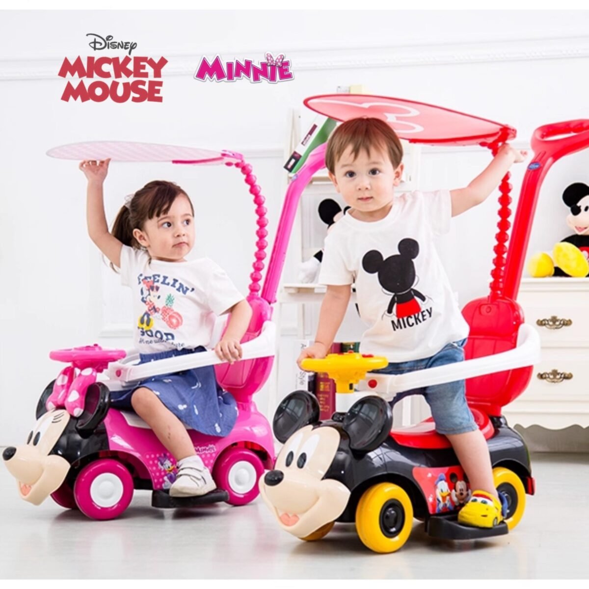 Guiador 2 en 1 Gemelos Mickey & Minnie