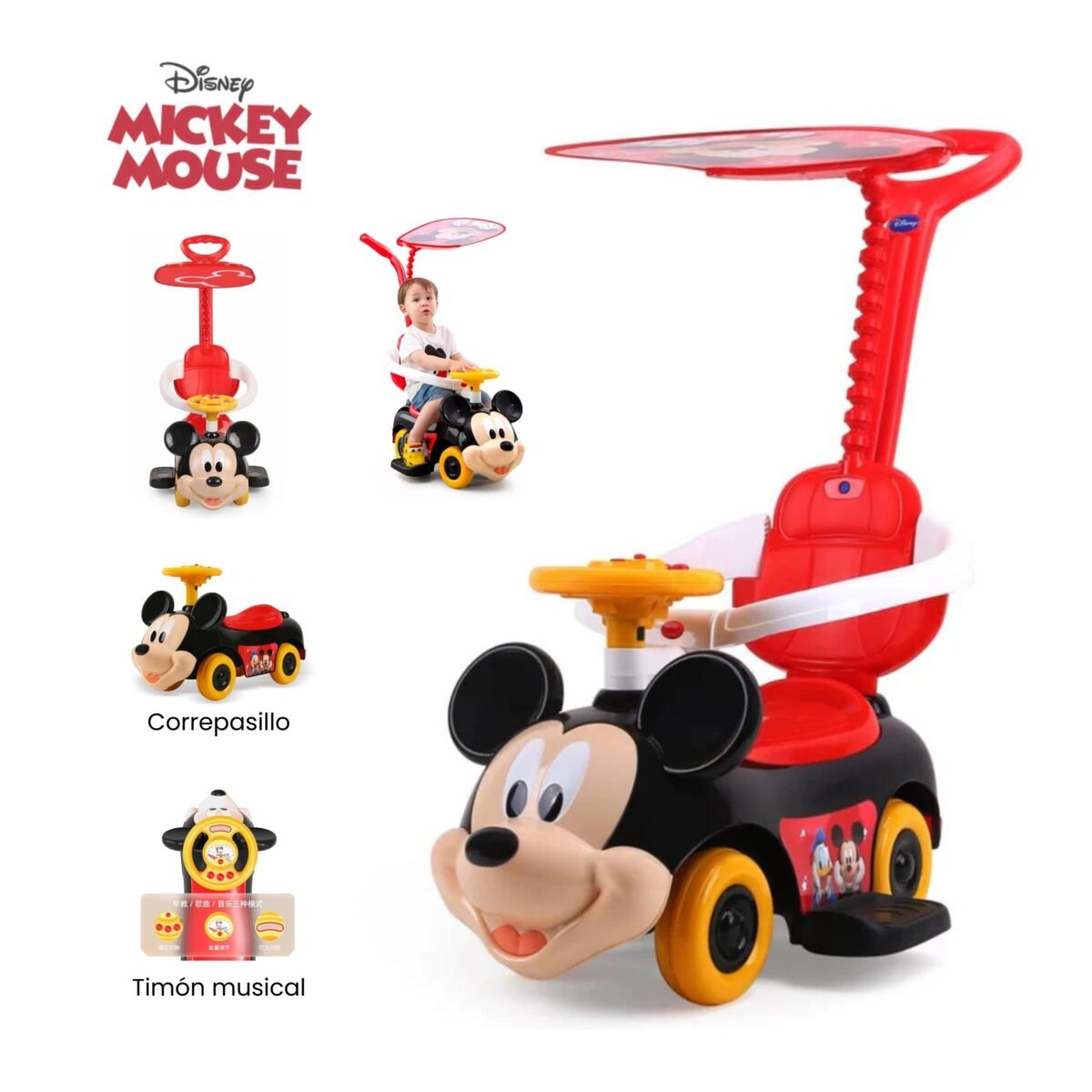 Guiador 2 en 1 Mickey Mouse