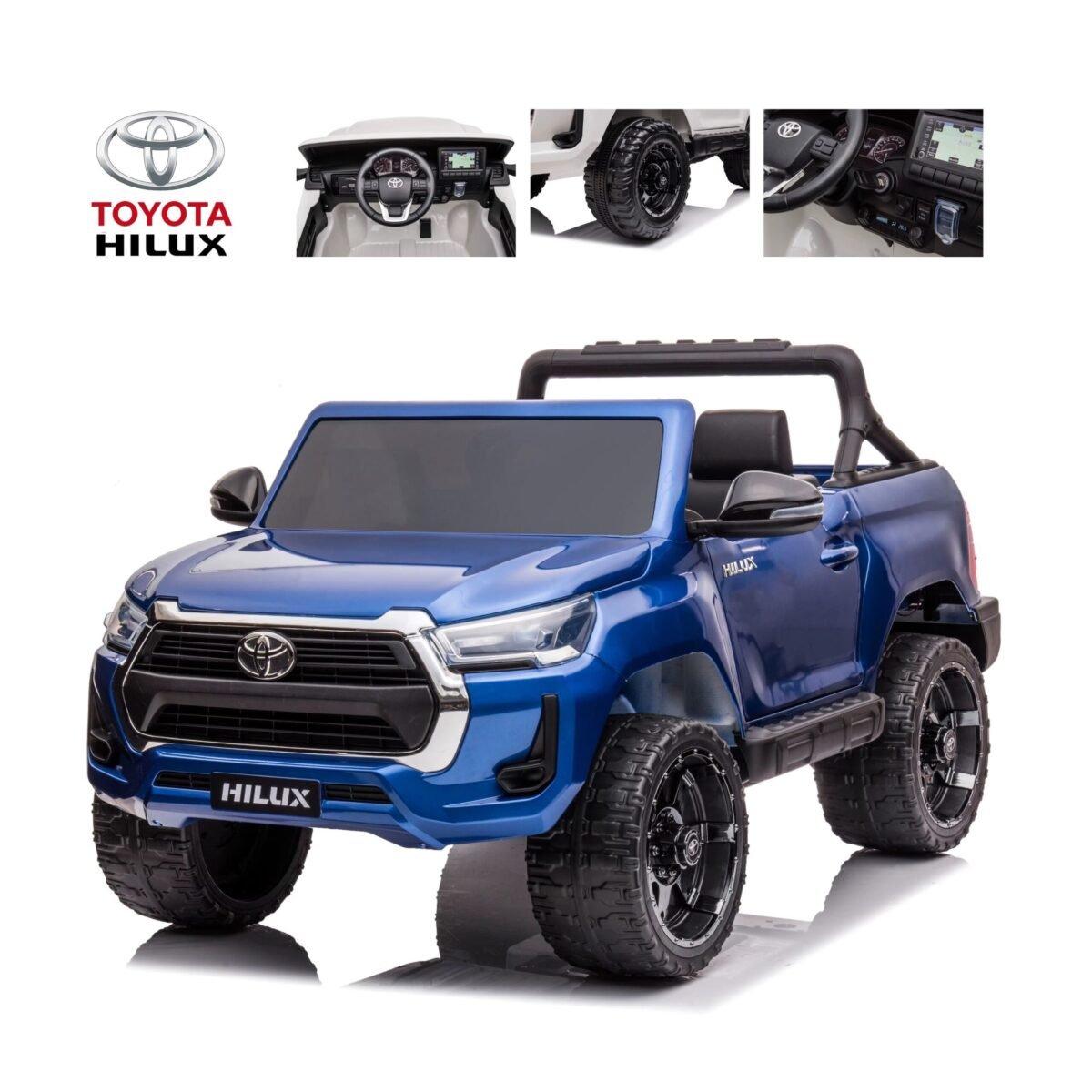 Toyota Hilux 2026 Carro Eléctrico Infantil con Licencia Oficial Toyota Azul