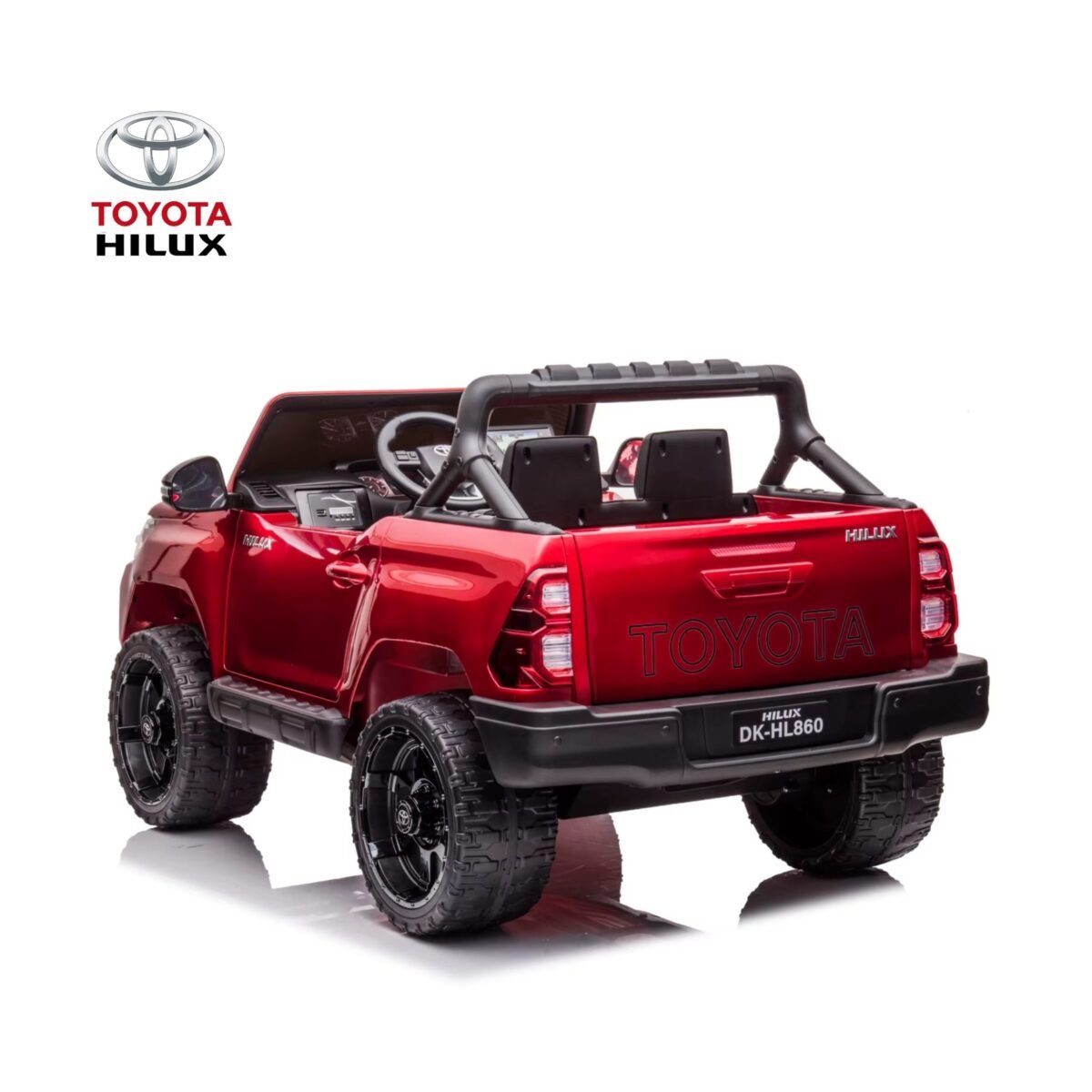 Toyota Hilux 2025 Carro Eléctrico Infantil con Licencia Oficial Toyota Rojo