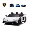 Lamborghini Aventador SV CarroEléctrico Infantil 24V - Blanco